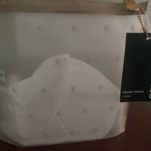 Sonia Kashuk Travel Pouch - White and Gold